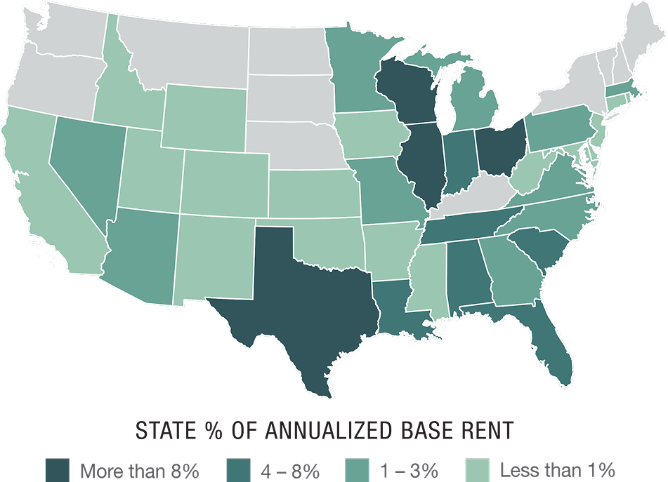 Properties Diversified Across the U.S.